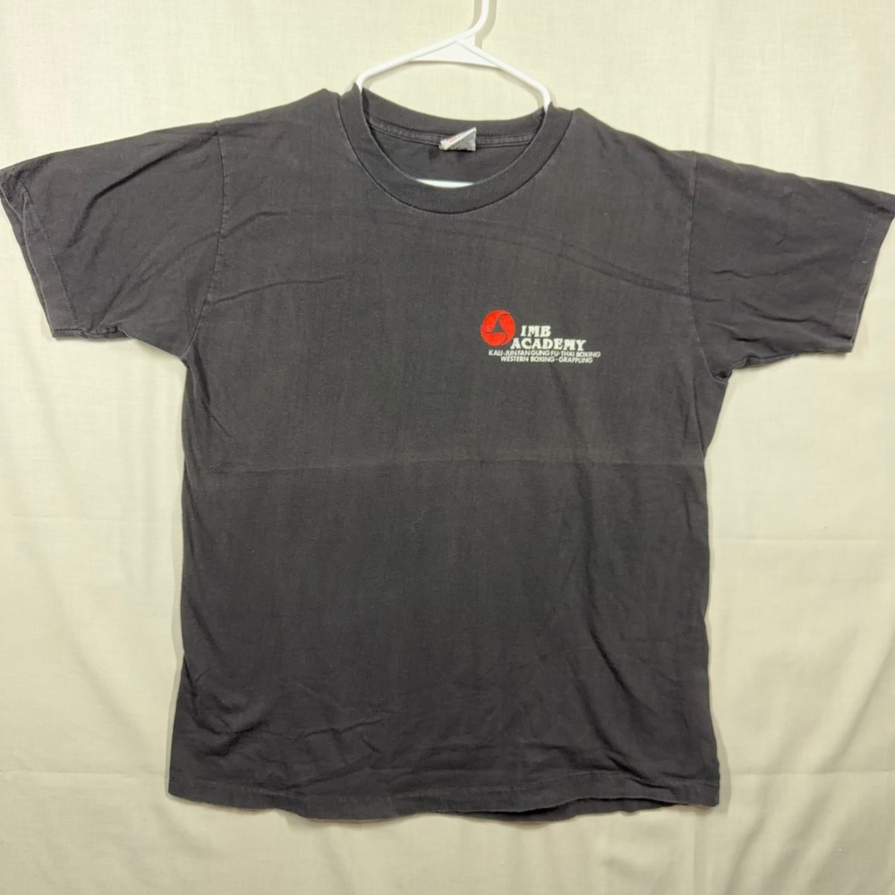 VTG 90s IMB Academy Shirt Mens L Single Stitch Signal Tag Martial Arts USA Made